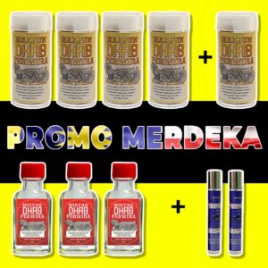 PAKEJ PERKASA (4 BOTOL) FREE 1 BOTOL + 3 MINYAK + 2 PERFUME